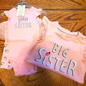 Big and Little Sister shirt set